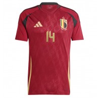 Maglia Calcio Belgio Dodi Lukebakio #14 Prima Divisa Europei 2024 Manica Corta